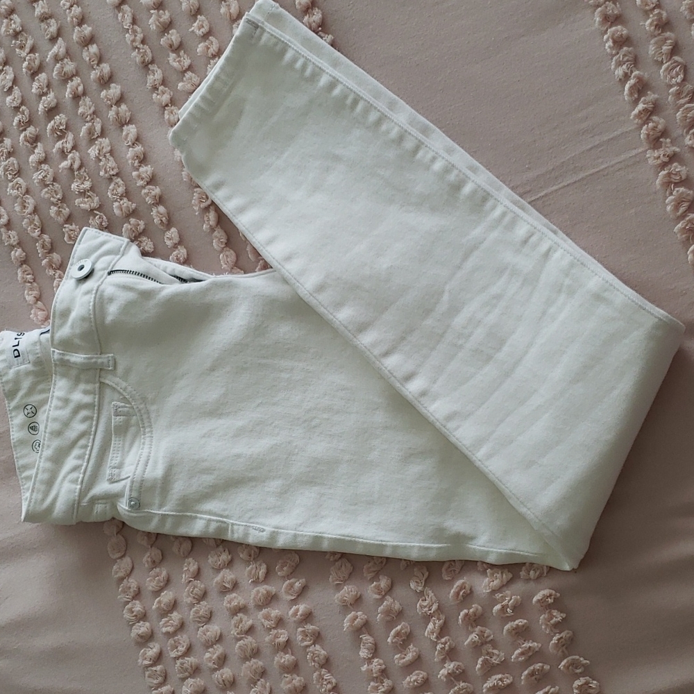 DL1961 Margaux Ankle Skinny White Jeans